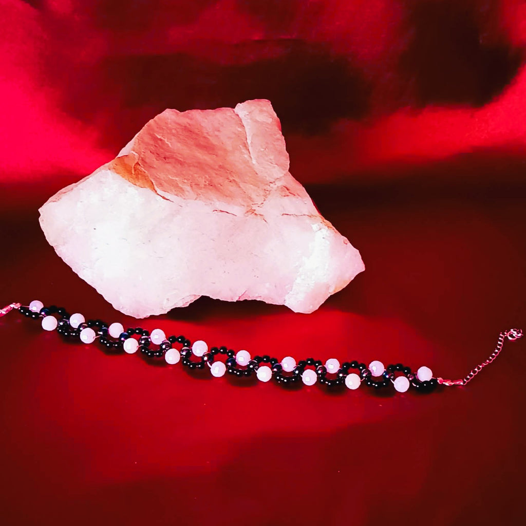 Zopf mit Kristallen ・ ARMBAND
