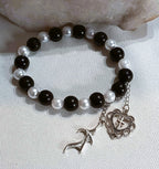 Black and White in The Heart  - BRACELET