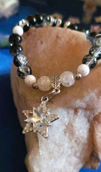 Schwarz-weißer Ball mit dem Stern ・ ARMBAND