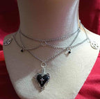 SCHWARZE HERZ-HALSKEITE ・ CHOKER