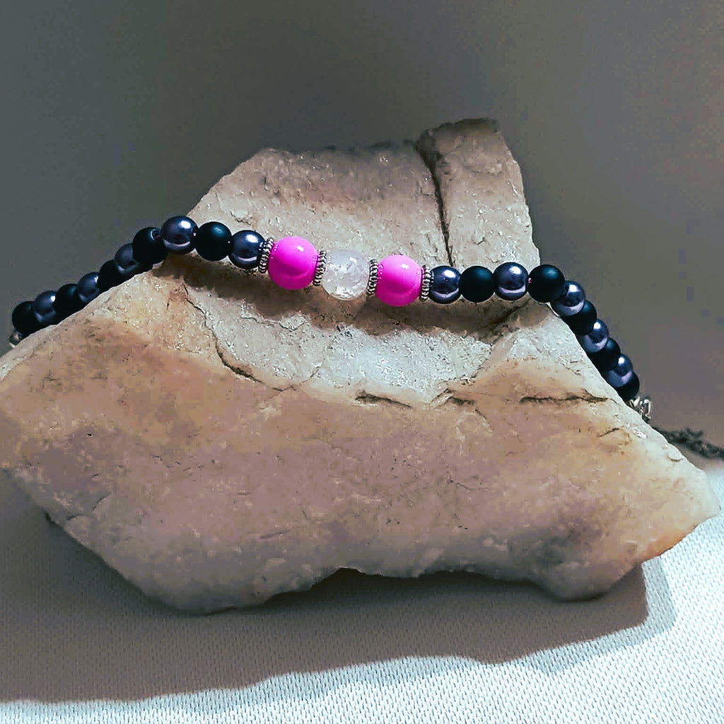 Pink locked in darkness  -  BRACELET