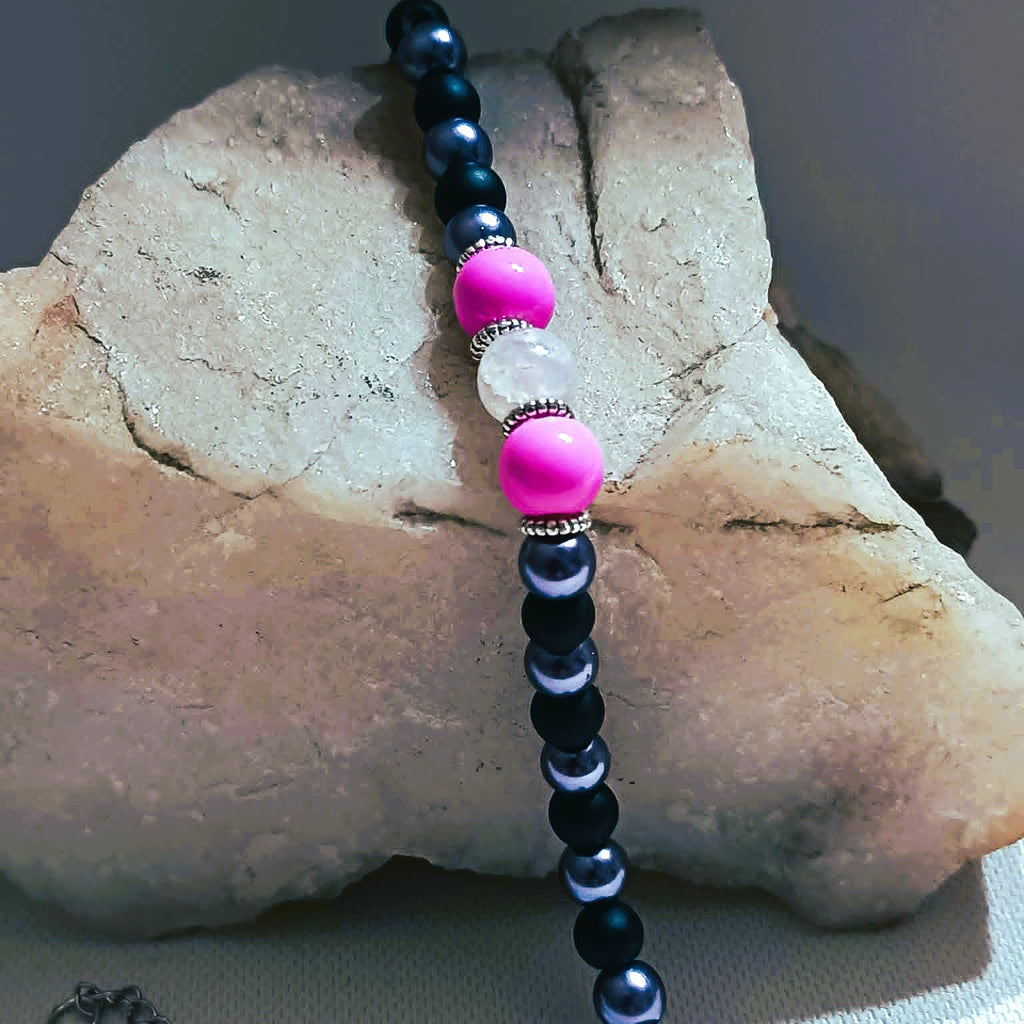 Pink locked in darkness  -  BRACELET