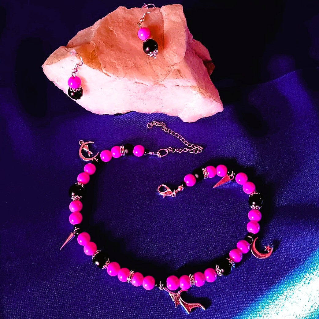Pink  Passion - Charm Necklace