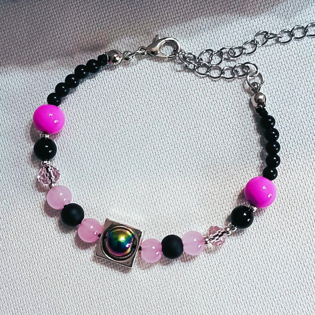 Rainbow coral in the window - BRACELET