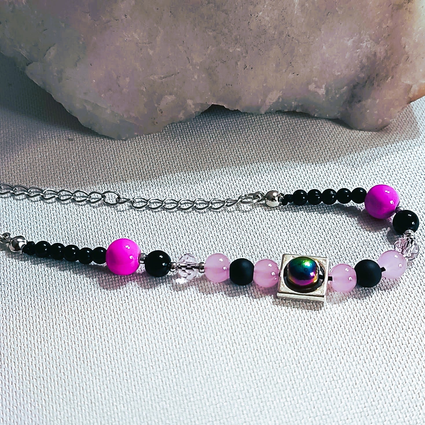 Rainbow coral in the window - BRACELET