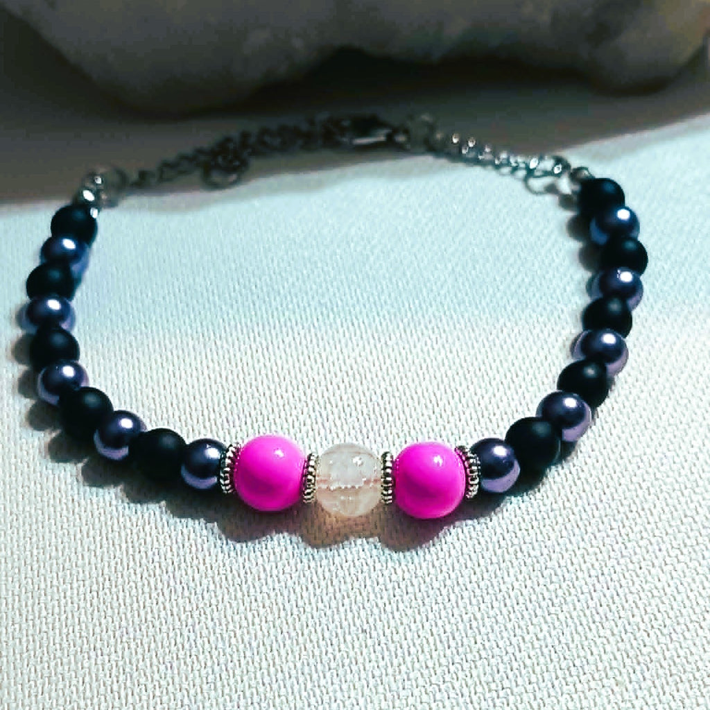 Pink locked in darkness  -  BRACELET