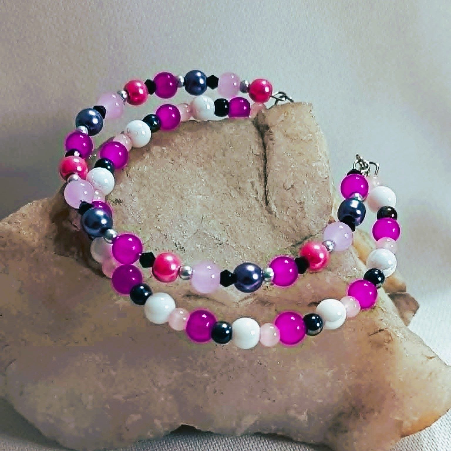 Double pink  -  BRACELET