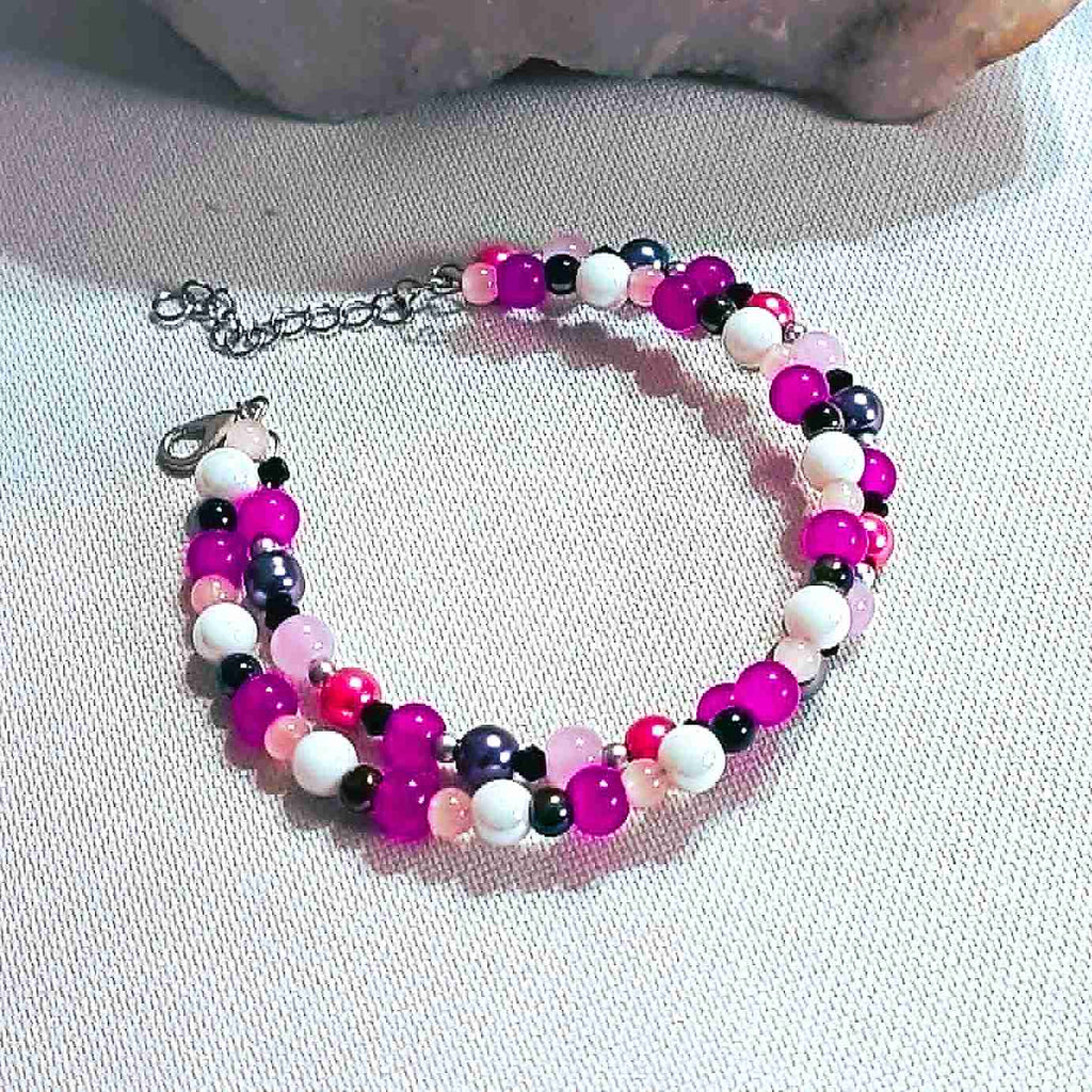 Double pink  -  BRACELET