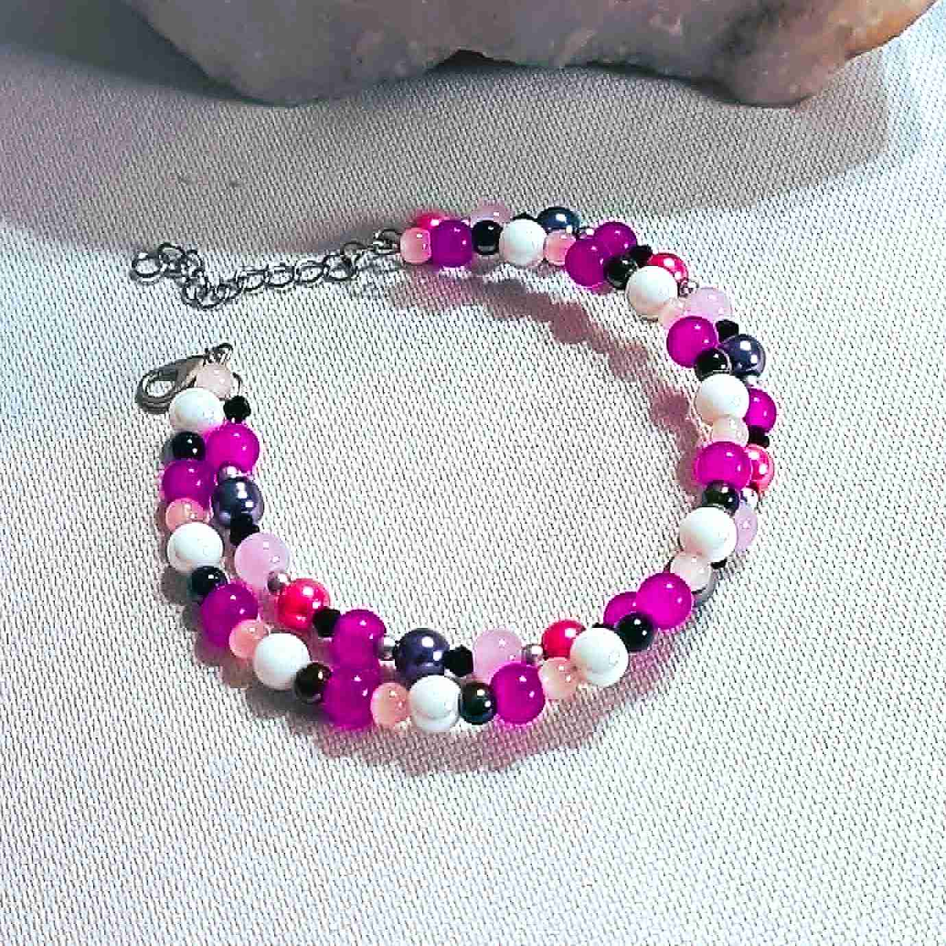 Double pink  -  BRACELET
