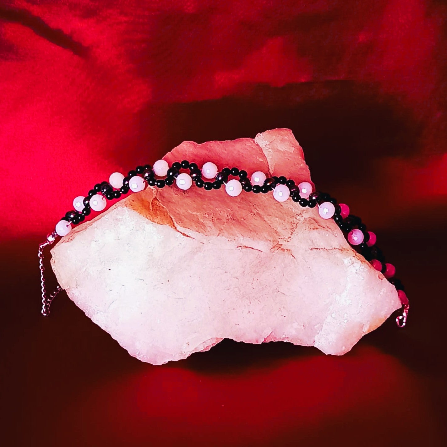 Zopf mit Kristallen ・ ARMBAND