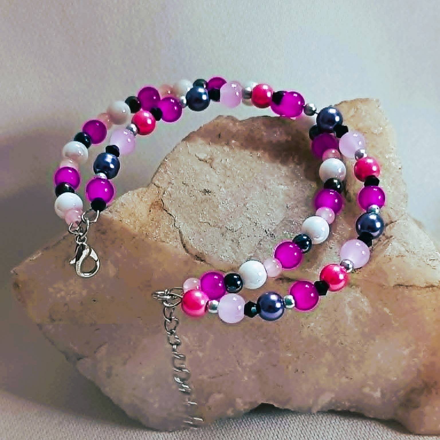 Double pink  -  BRACELET