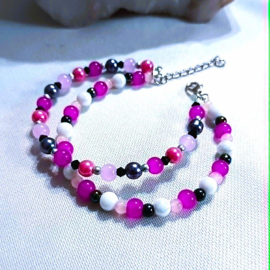 Double pink  -  BRACELET